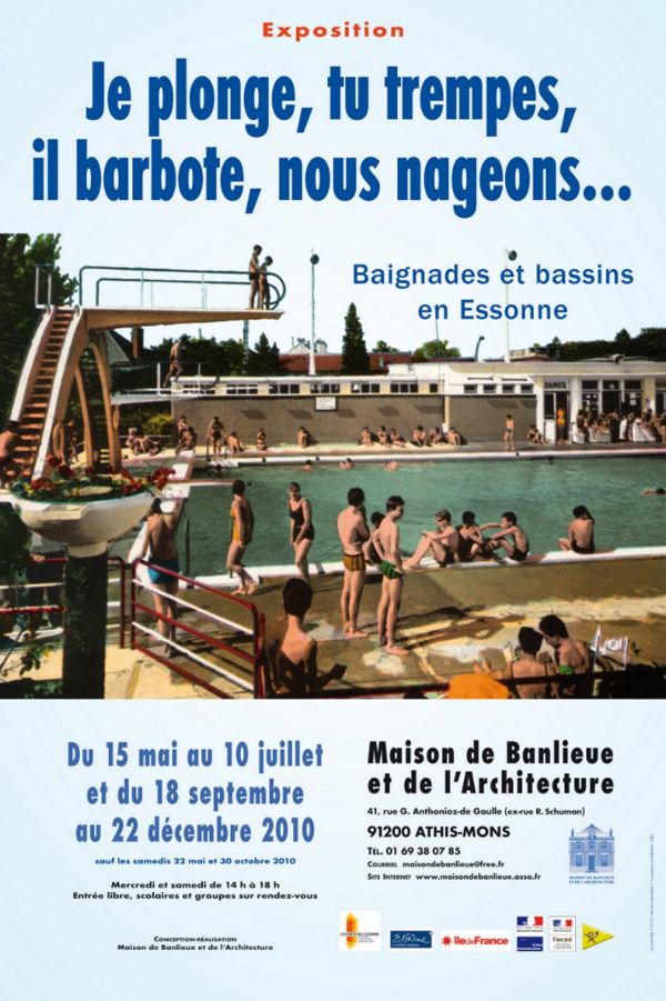 "Je plonge, tu trempes, il barbote, nous nageons… Baignades et bassins en Essonne"