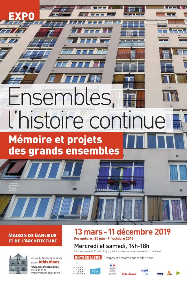 "Ensembles, l'histoire continue. Mémoire et projets des grands ensembles", 13 mars - 11 décembre 2019